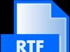 Rtf Расширение файла. Чем открыть файл.RTF